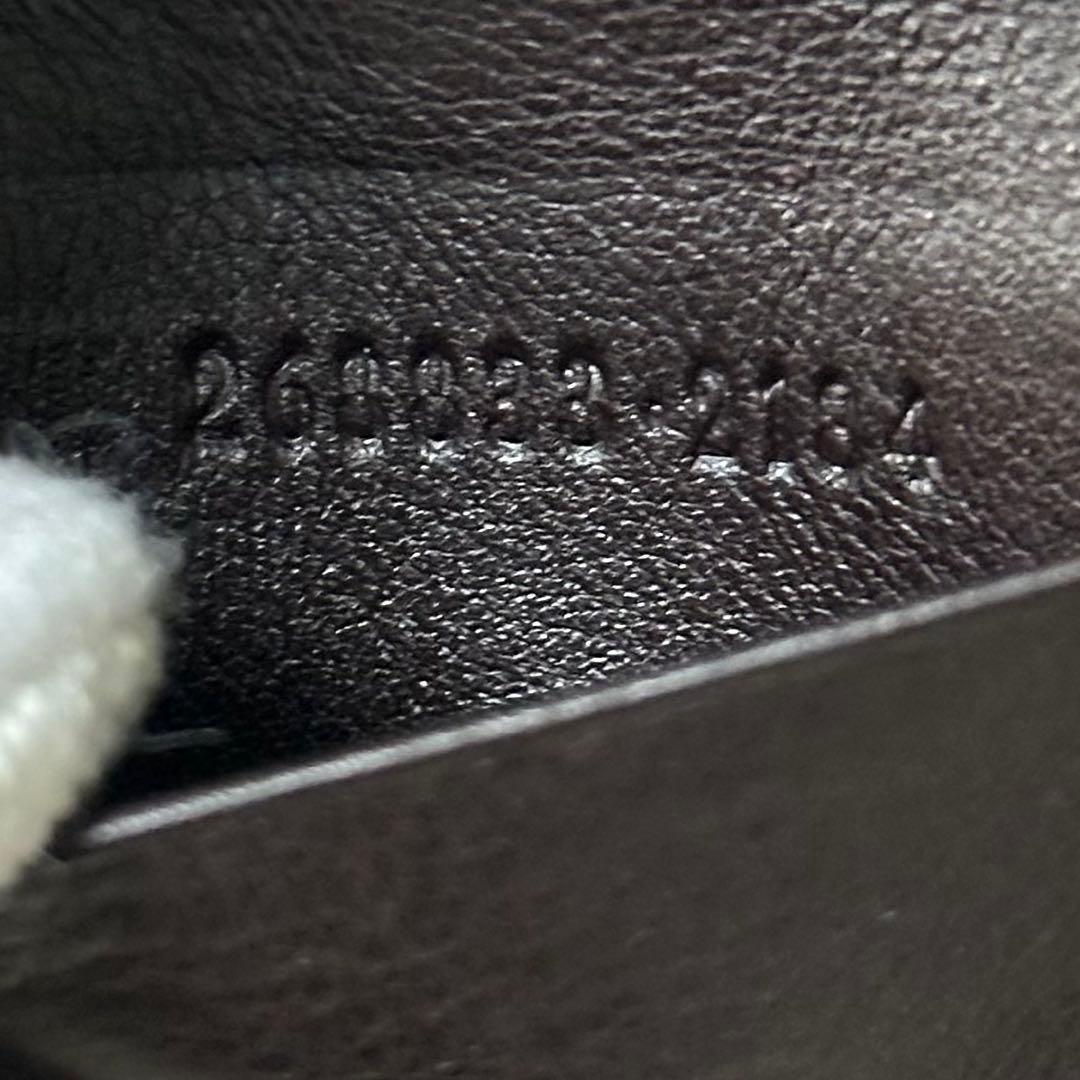 【良品】GUCCI グッチ　キーケース　6連　シマ　メタルロゴ　GG