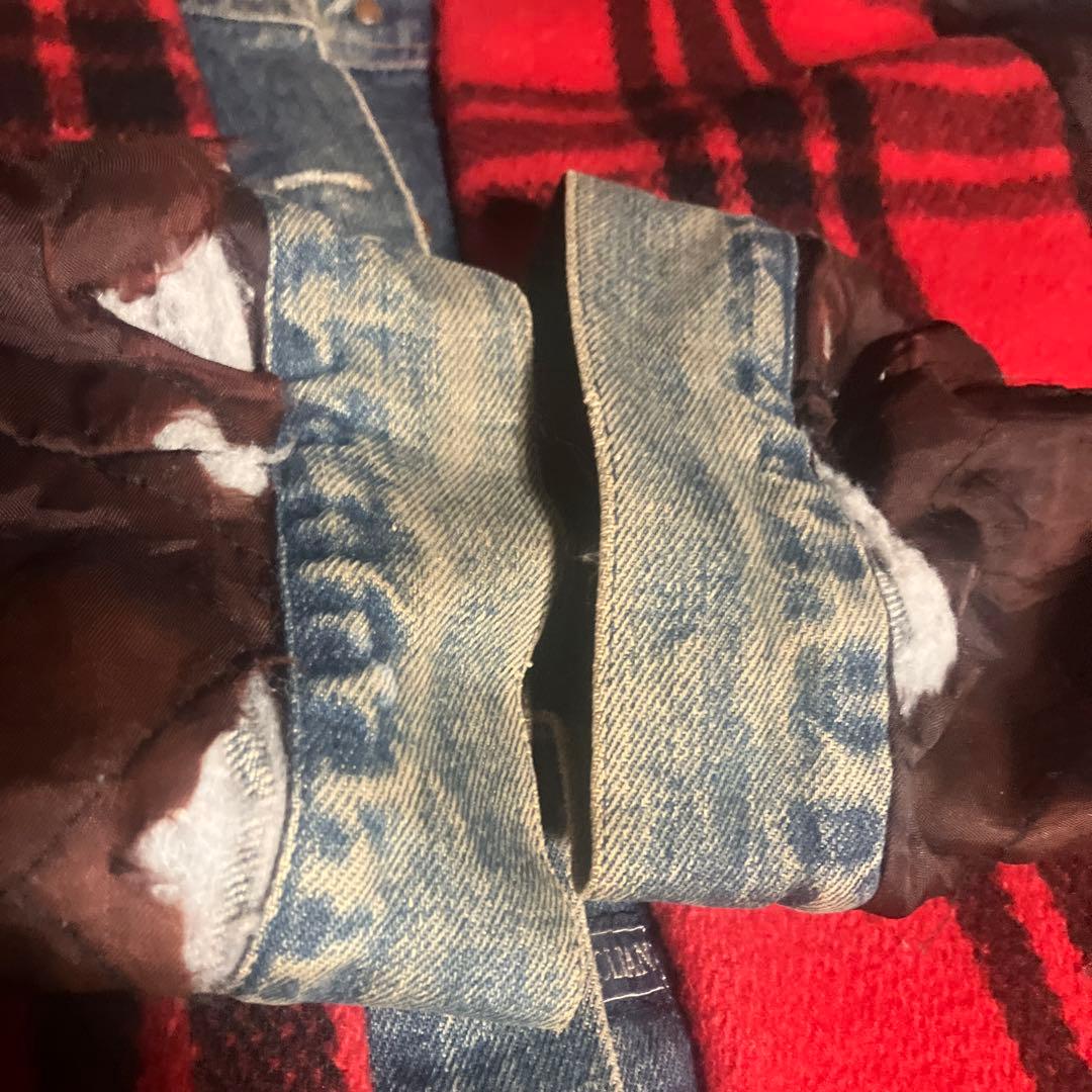 ブランケット付き(アカ)ダメージ加工。