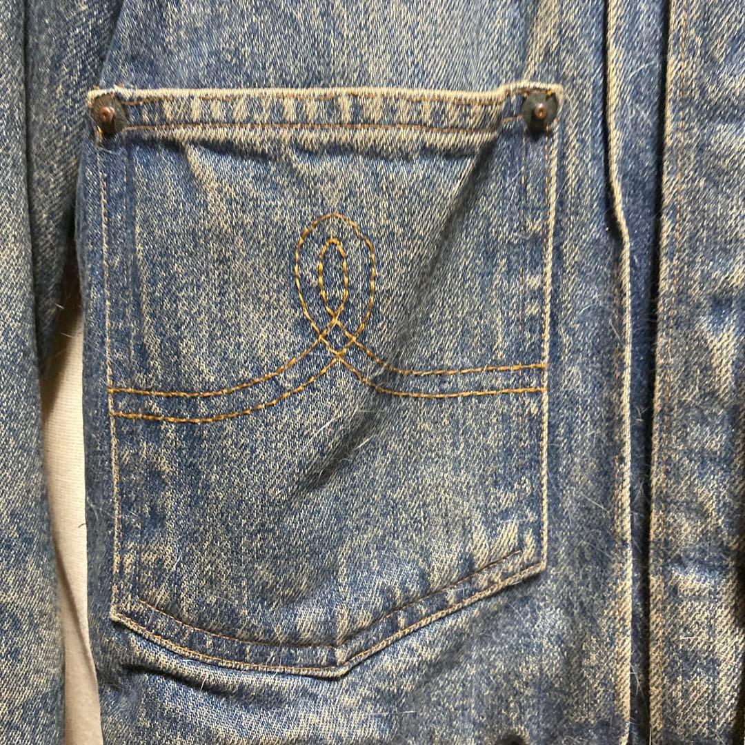 ブランケット付き(アカ)ダメージ加工。