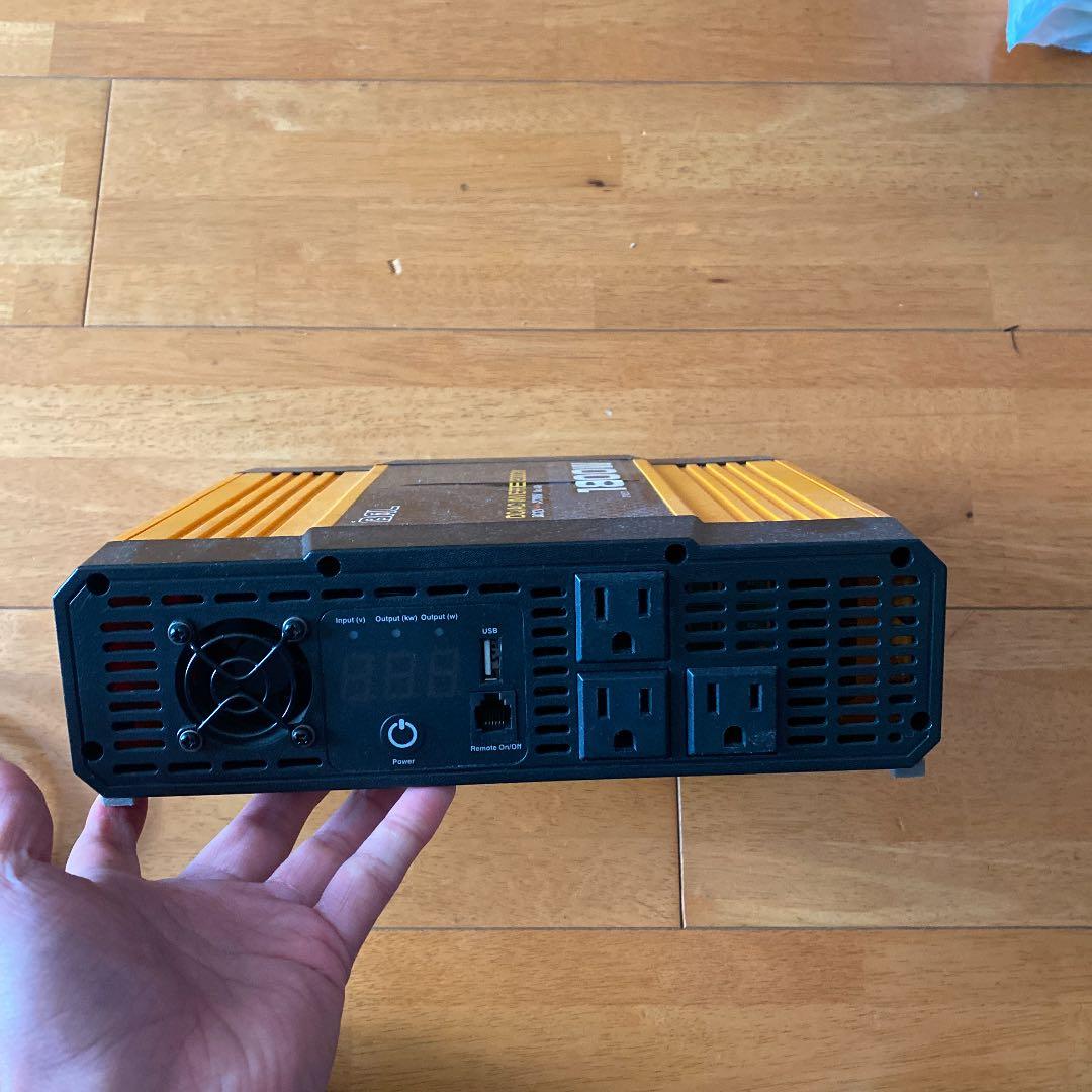 DC/AC インバーター　2000W アイソレーター　コードケーブル付き