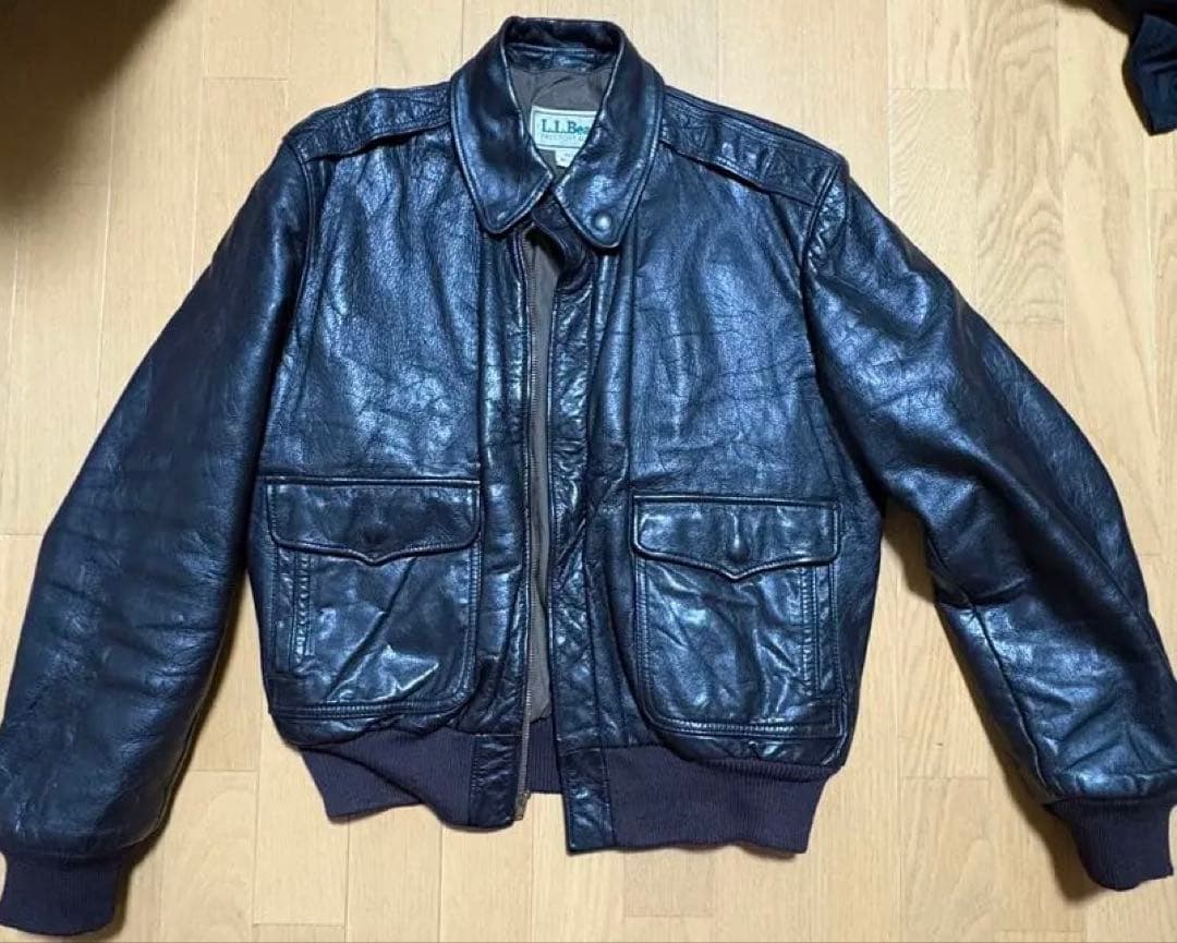 80s L.L.Bean A-2 ゴートレザージャケット USA製