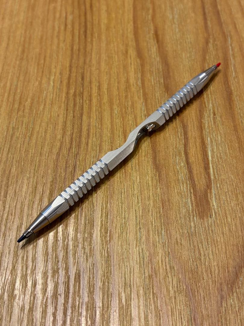【廣瀬鐵筆堂】双頭式2mm芯ホルダーW7000 (アルミ)