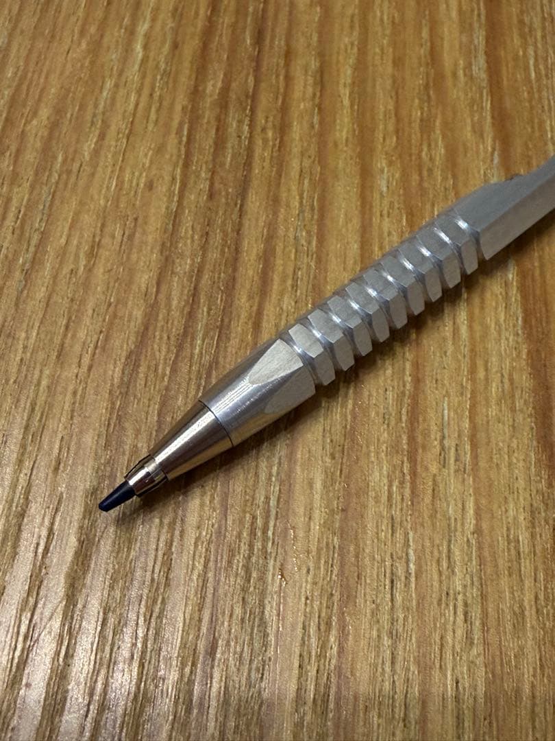 【廣瀬鐵筆堂】双頭式2mm芯ホルダーW7000 (アルミ)