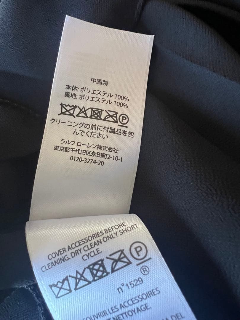 試着のみPolo Ralph Lauren レースプリーツロングワンピース