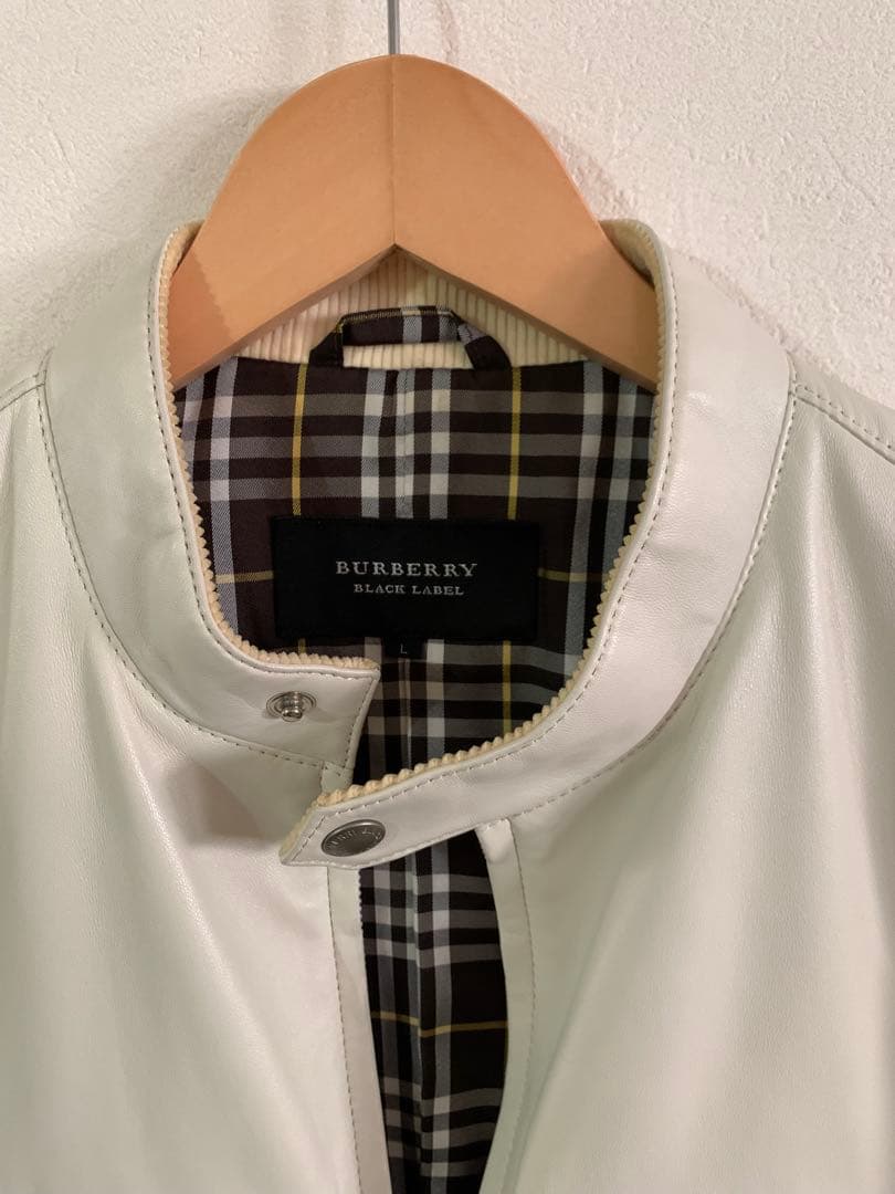 BURBERRY BLACK LABEL レザージャケット（革クリーニング済み)