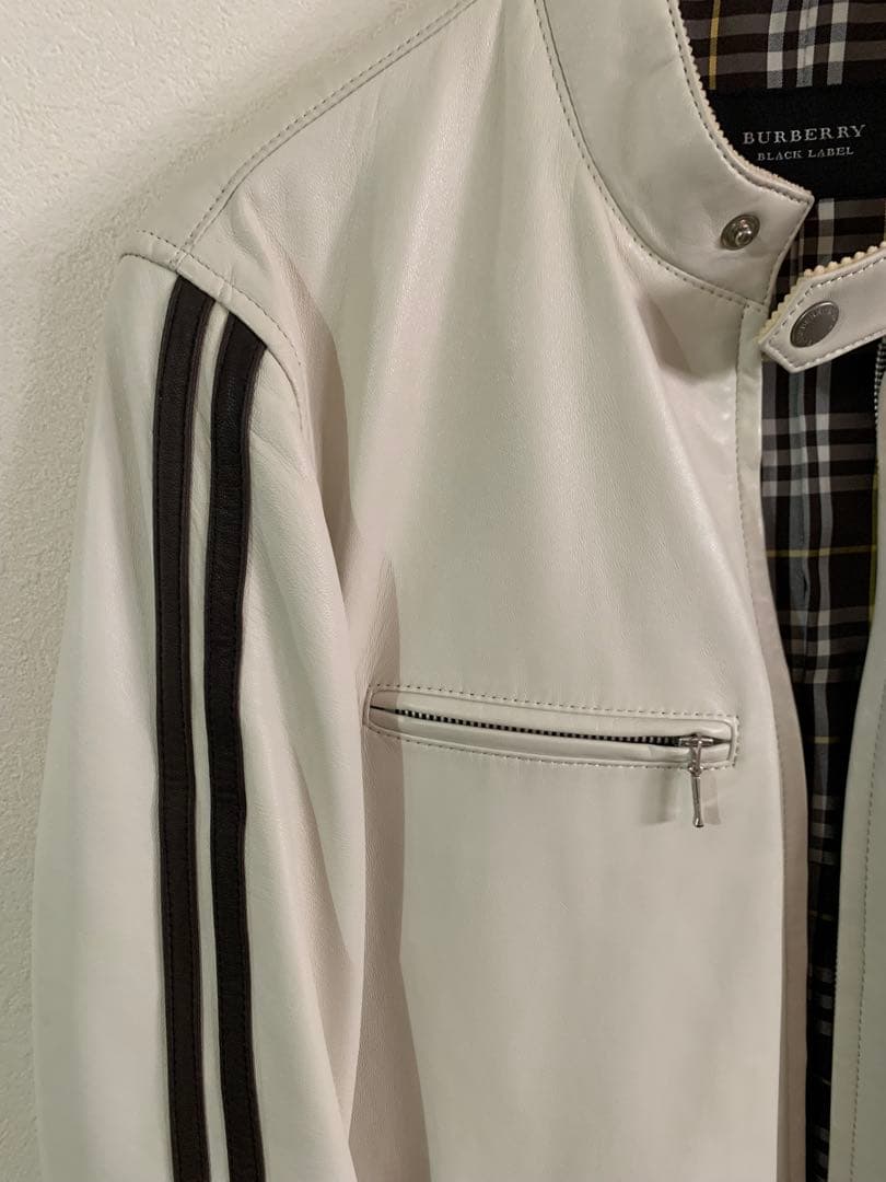 BURBERRY BLACK LABEL レザージャケット（革クリーニング済み)