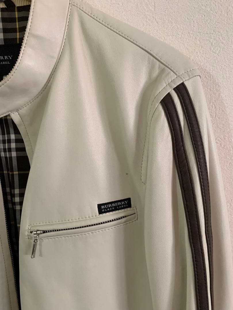 BURBERRY BLACK LABEL レザージャケット（革クリーニング済み)