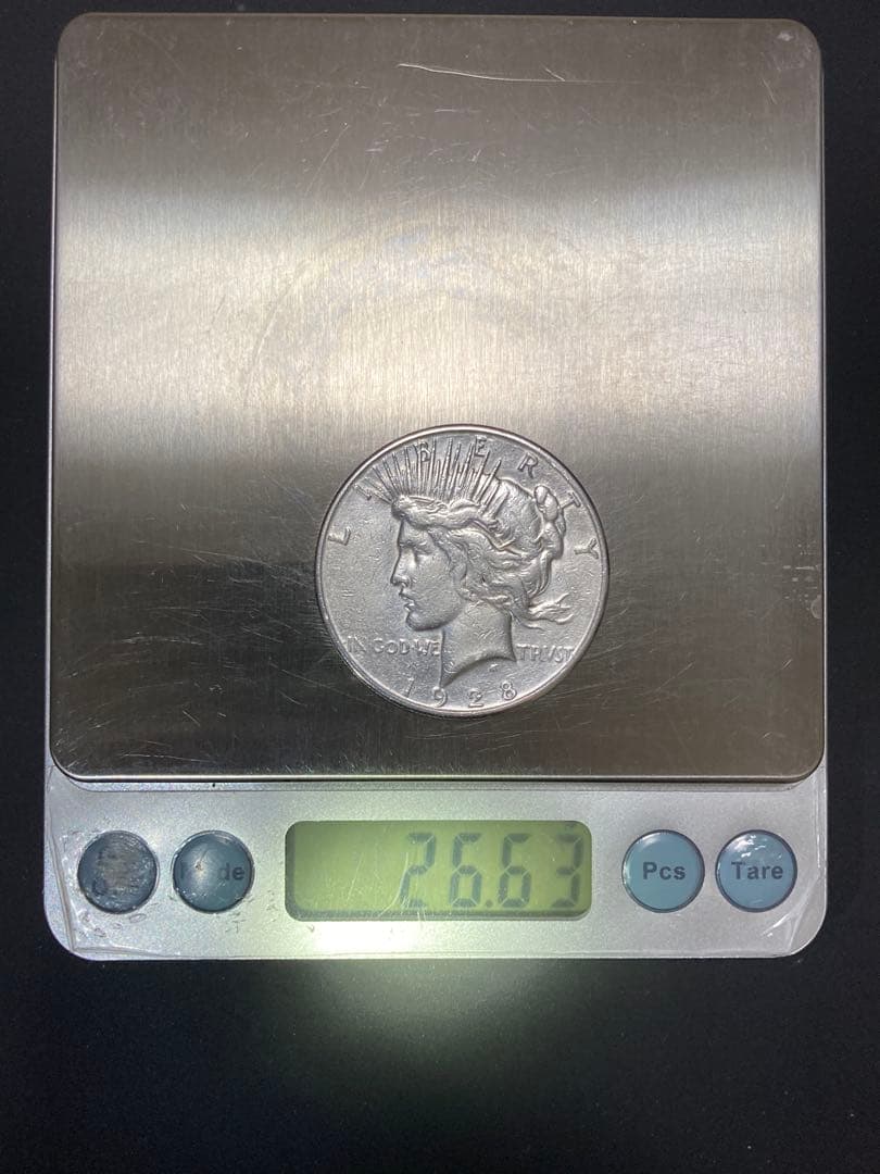 【アメリカ】ピースダラー1ドル銀貨(1928年)
