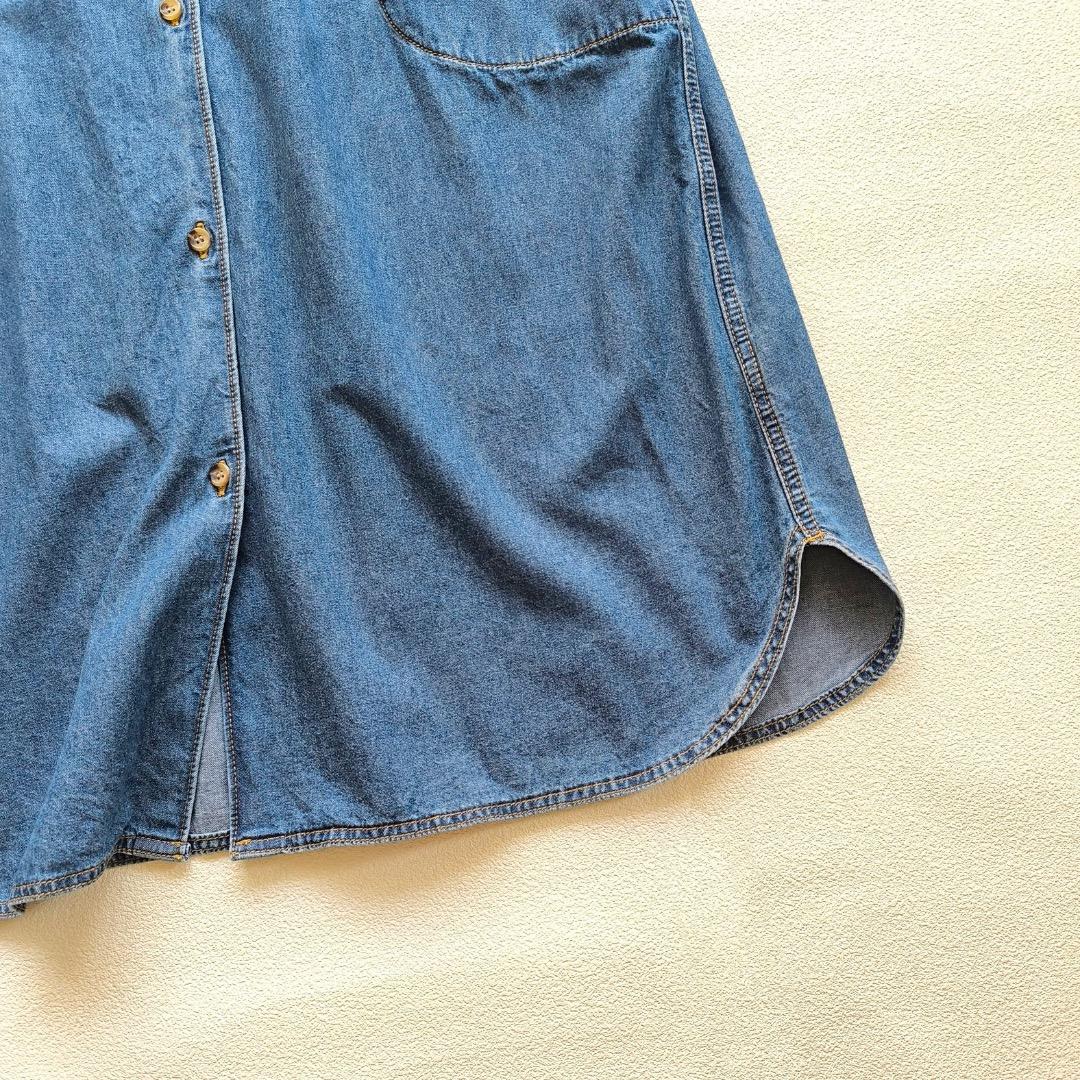 パーリッシィ PAR ICI デニム シャツ ワンピース ゆったり ナチュラン