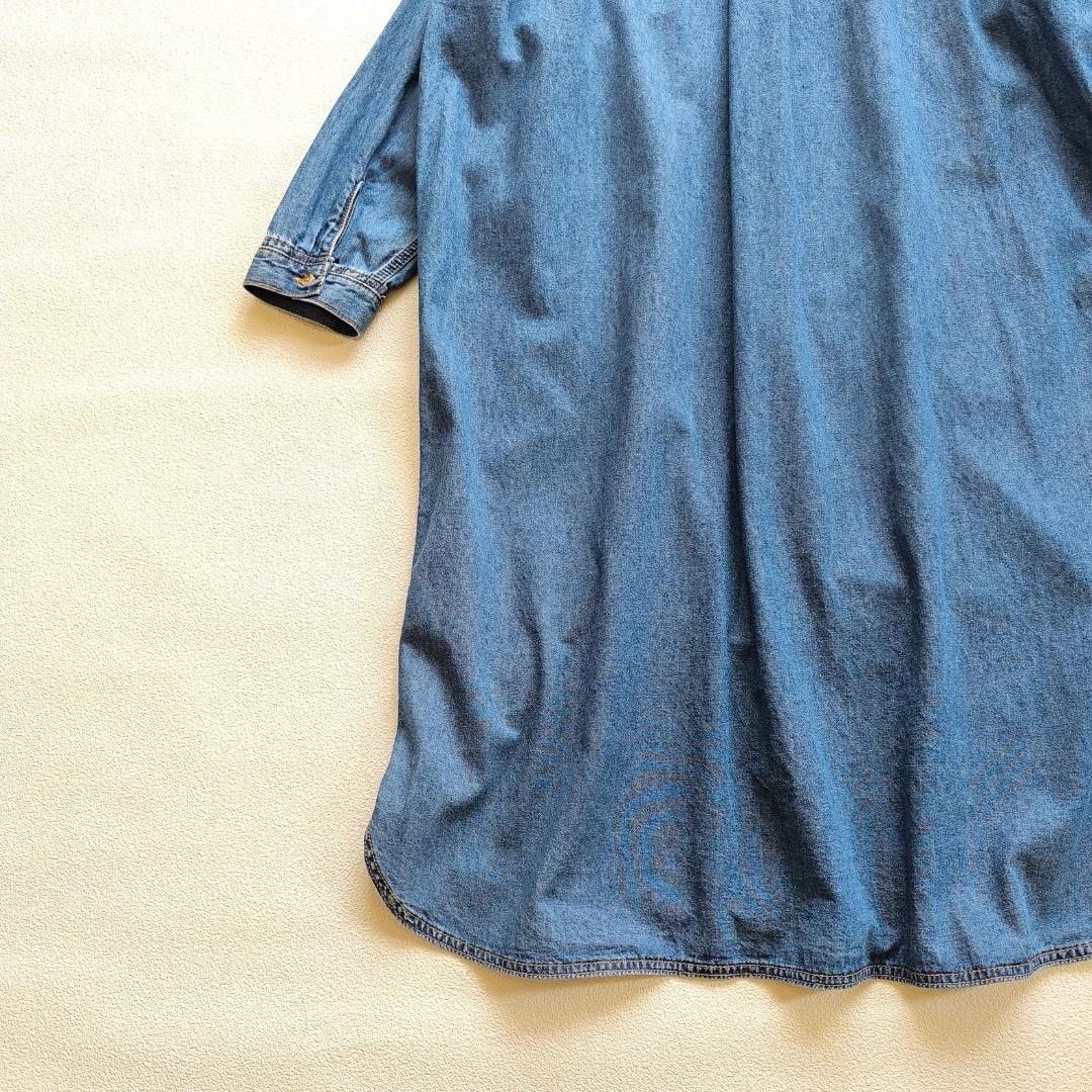 パーリッシィ PAR ICI デニム シャツ ワンピース ゆったり ナチュラン
