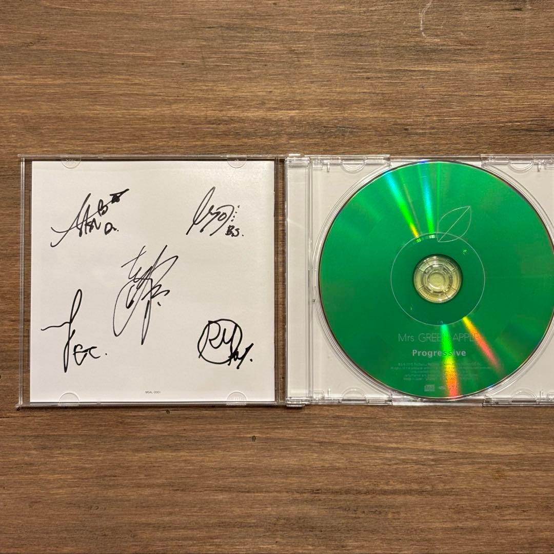 5人サイン入り！Mrs. GREEN APPLE Progressive CD
