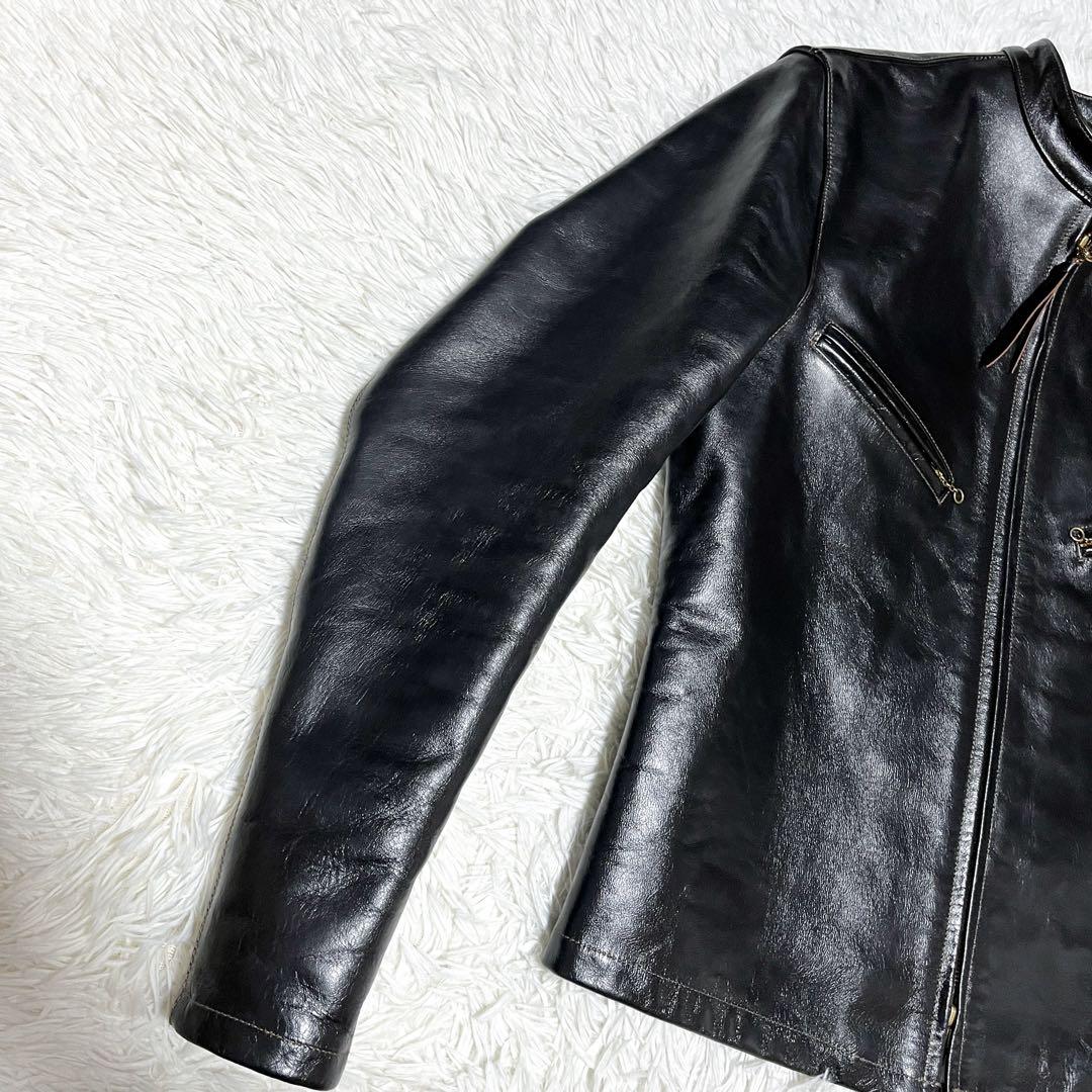 極美品 トイズマッコイ レザージャケット ホースハイド 馬革 シングルライダース