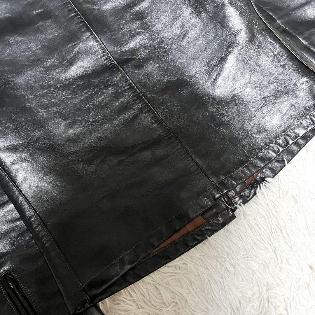 極美品 トイズマッコイ レザージャケット ホースハイド 馬革 シングルライダース