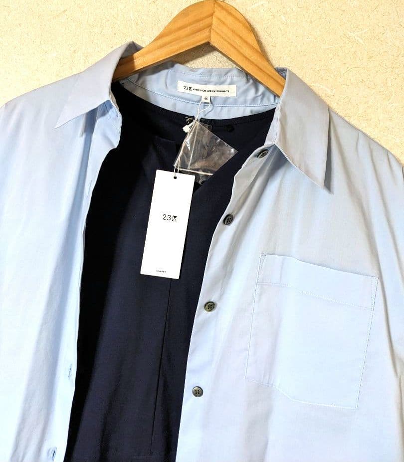 23区　ロングワンピース　完売　アンサンブル　シャツ　大きいサイズ　セットアップ