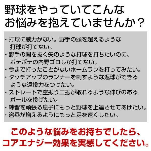 野球専用ベルト　コアエナジー 3　サイズ調整可能　レッド /ゴールド　ベルト