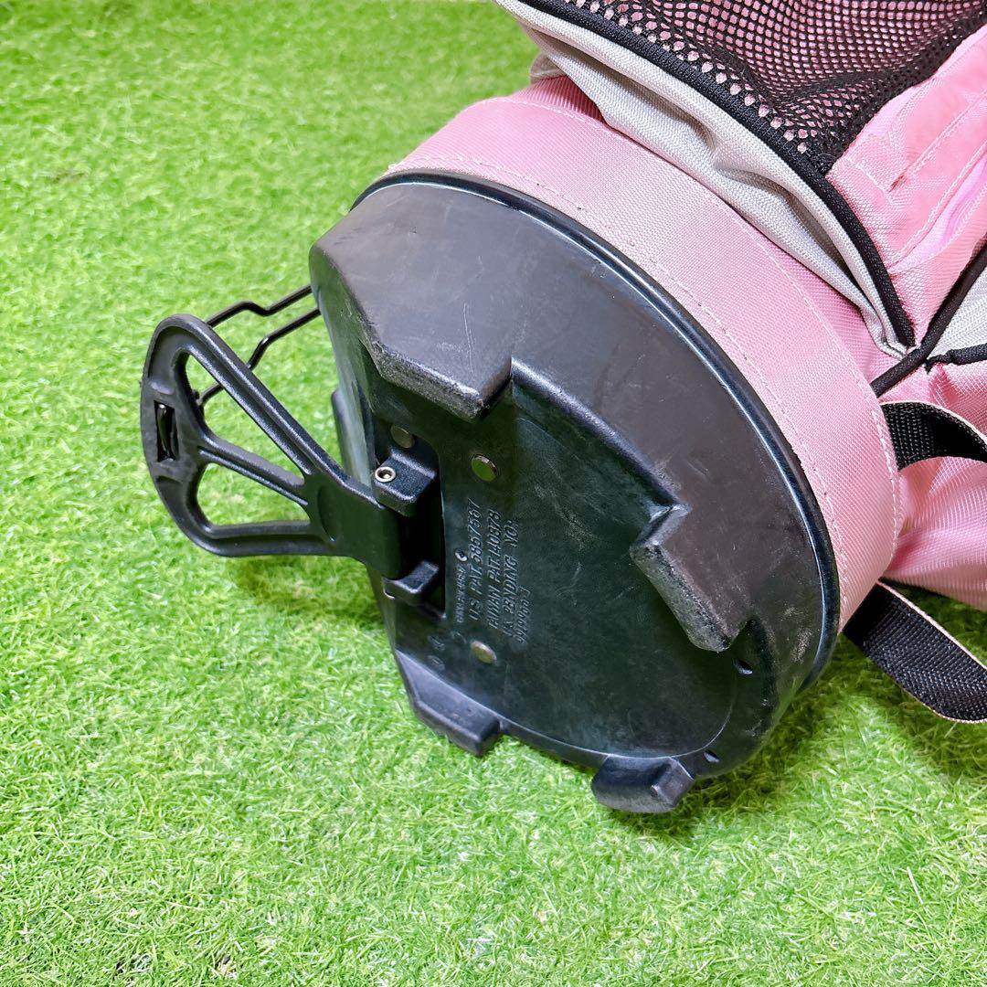 N2.パーリーゲイツ　ゴルフクラブ　キャディーバック　スタンド式　ピンク