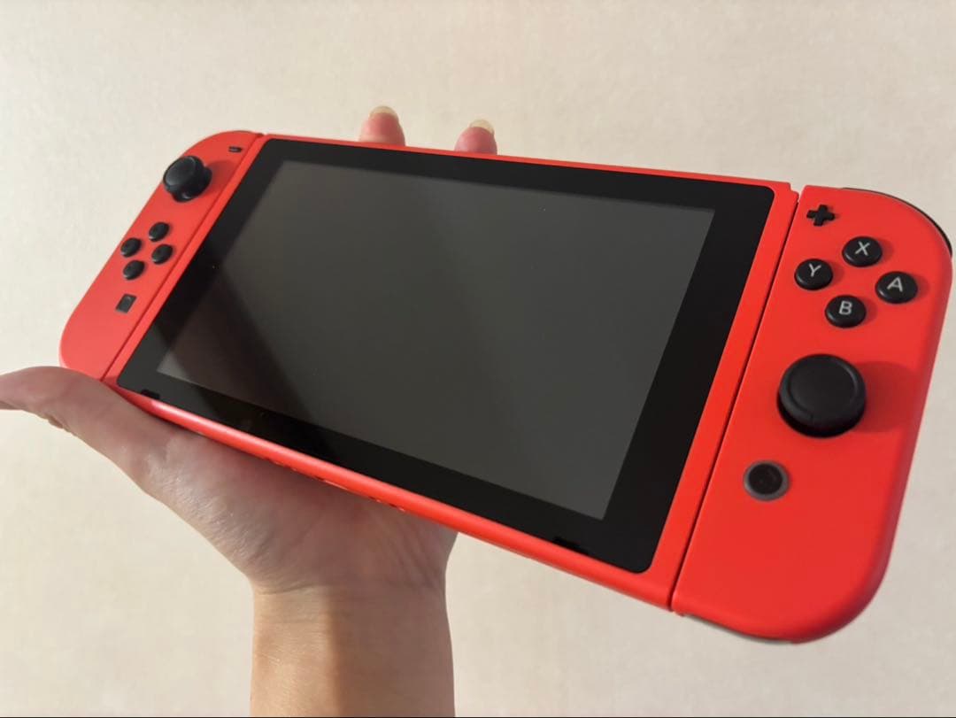【美品】Nintendo Switch 本体 マリオレッド×ブルーセット