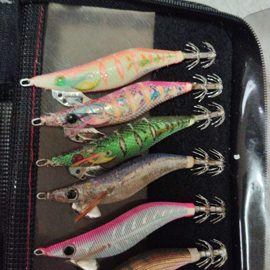 エギ３３本未使用と中古品＆セフィア収納ケース付き
