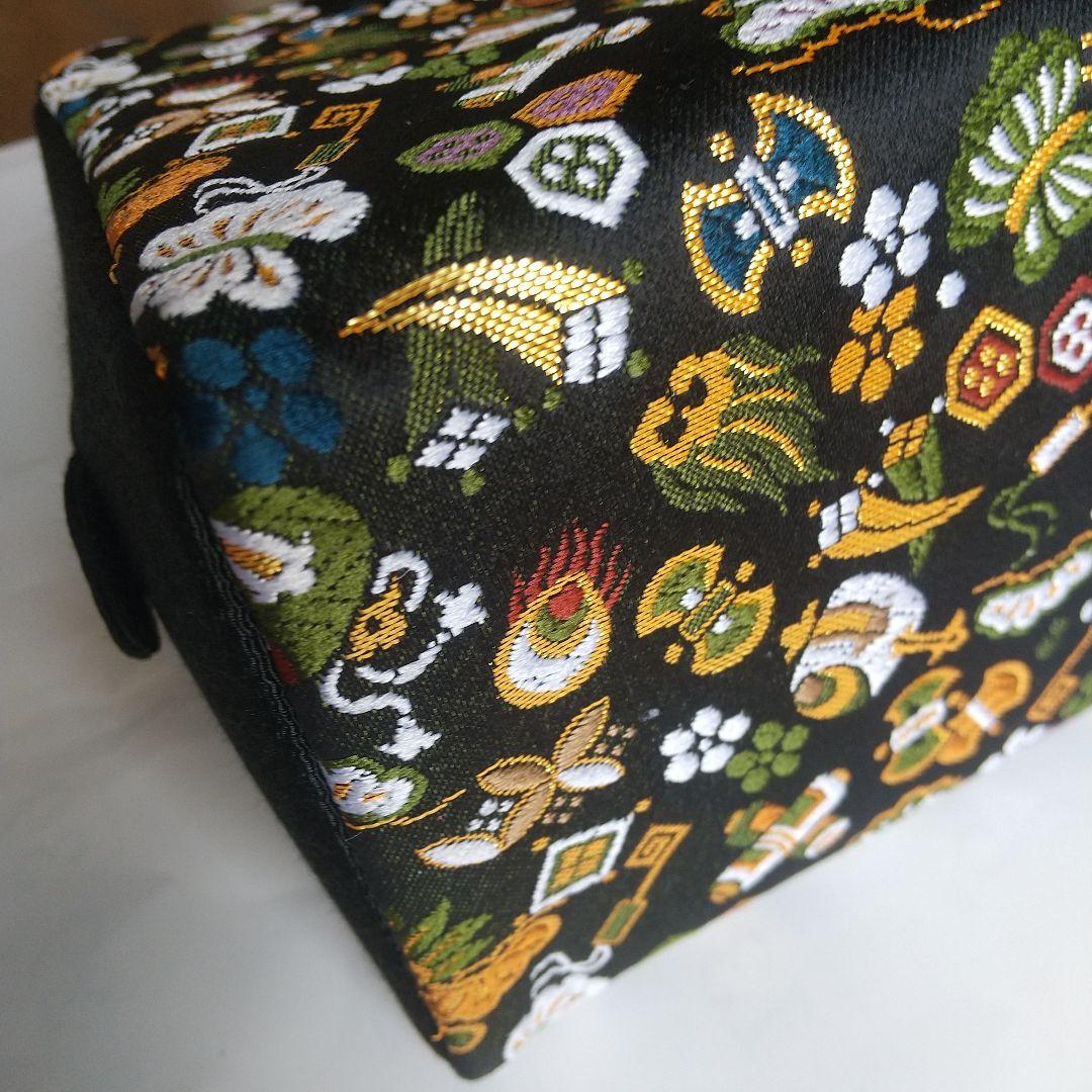 ◆中古品 宝尽くし 利休バッグ 黒