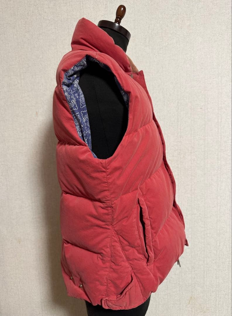REMI RELIEF レミリーフ　ダウンベスト　レッド　S