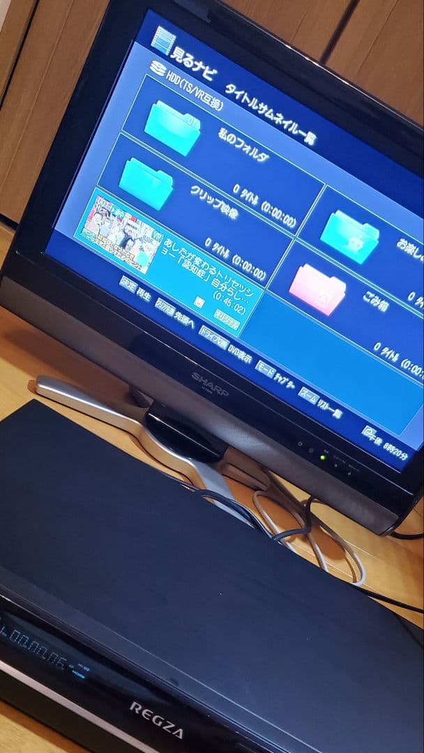 東芝 　 HDD& DVDレコーダー　レグザ　地デジ録画　リモコン付き　家電品