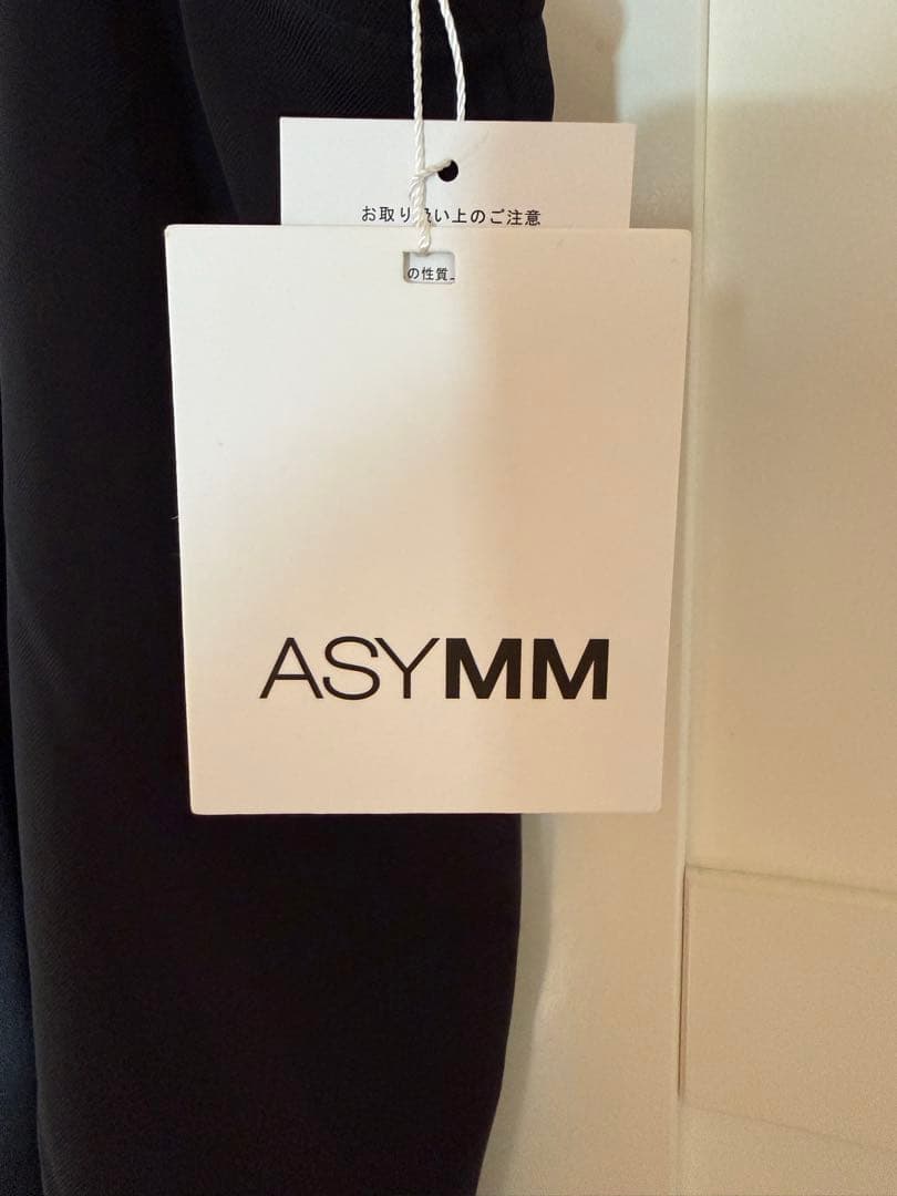 【ASYMM】タックデザインワンピース　ブラック ぞうねこチャンネル購入