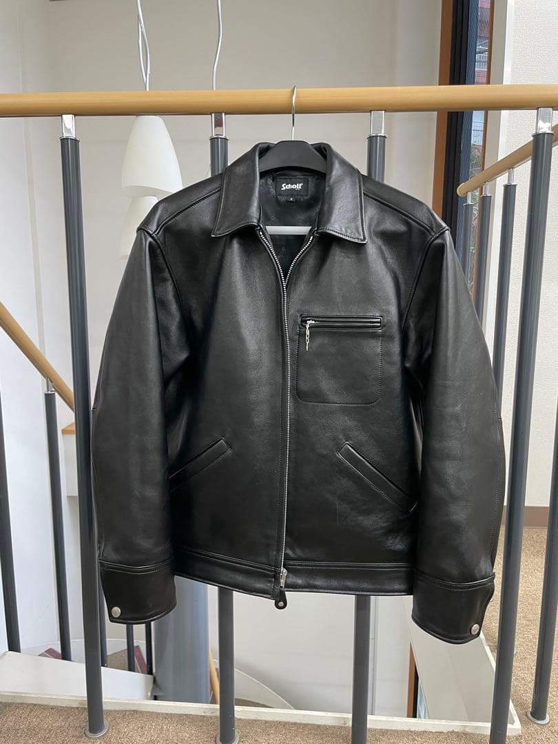 ショット　レザートラッカージャケット　ブラック　 Sサイズ