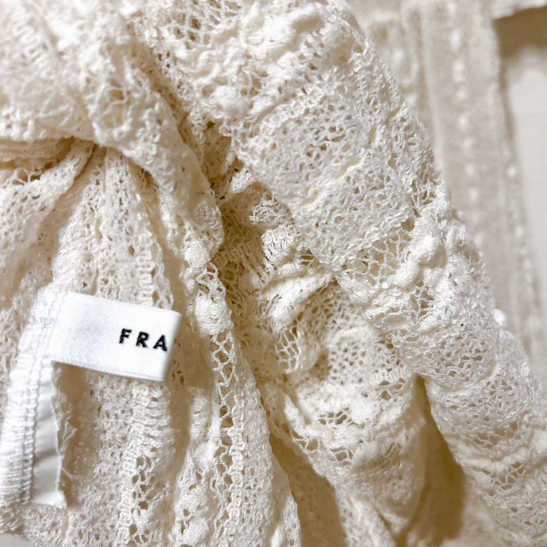 FRAY I.D（フレイ アイディー）　ティアードレースワンピース　ホワイト