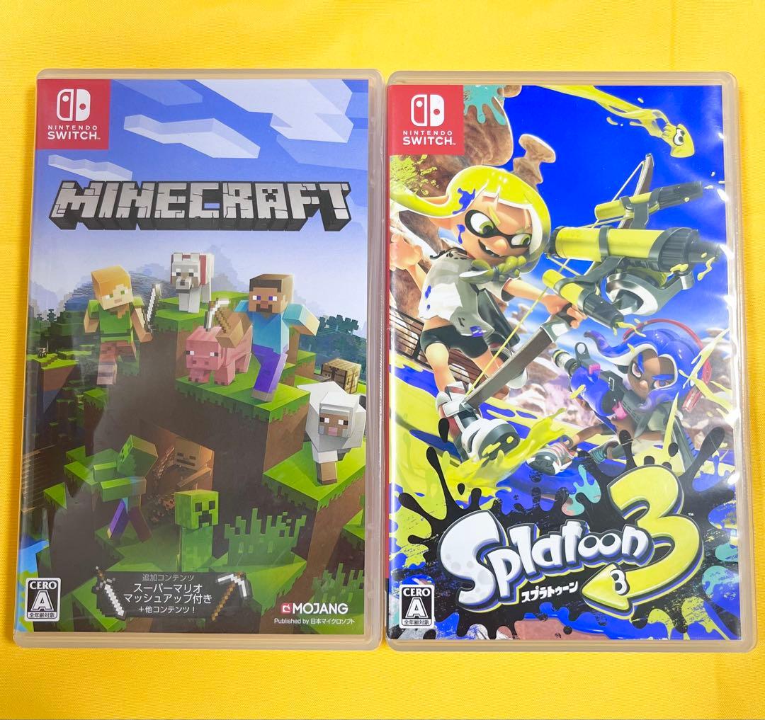 【値引き中】Minecraft & Splatoon 3 ゲームセット