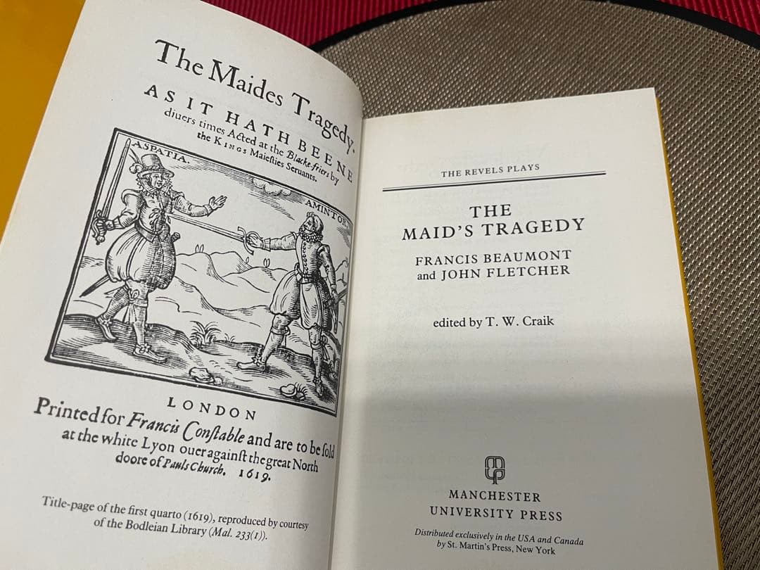 洋書 The Maid's Tragedy Beaumont & Fletcher