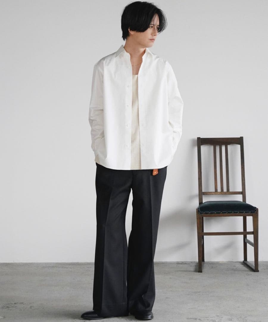 Llife KERSEY FLARE SLACKS Lサイズ