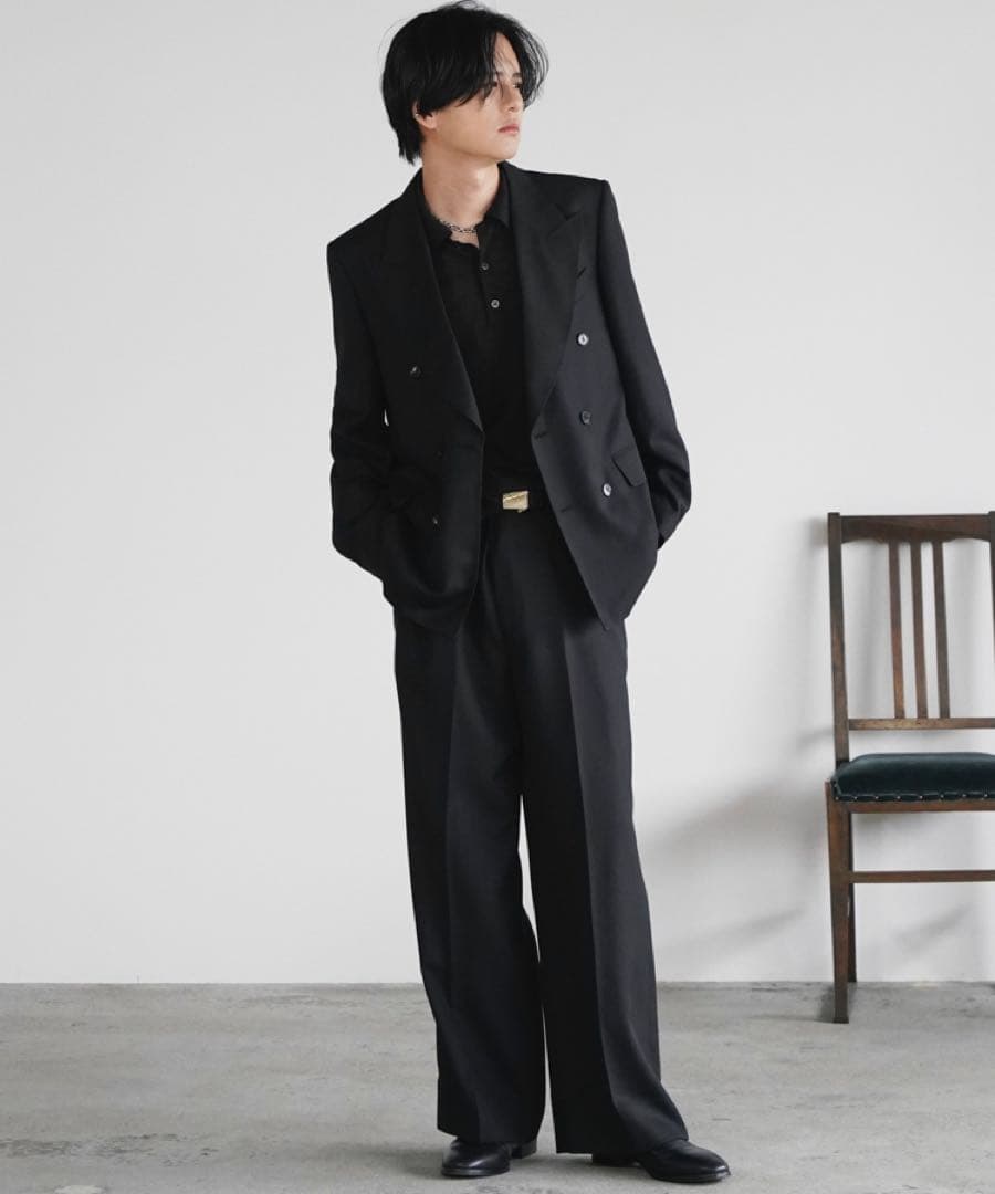 Llife KERSEY FLARE SLACKS Lサイズ