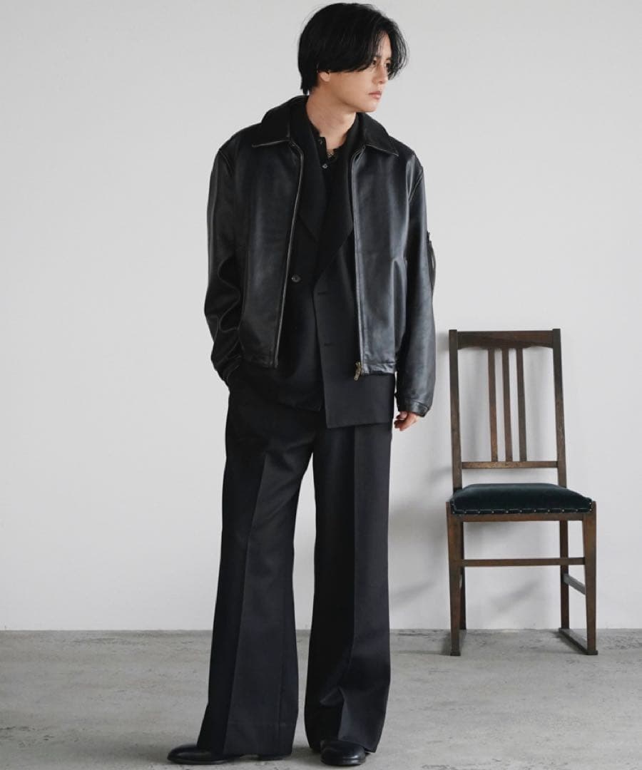 Llife KERSEY FLARE SLACKS Lサイズ