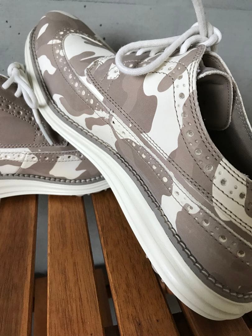 【新品】25.5cm COLE HAAN コールハーン ゴルフシューズ 薄茶