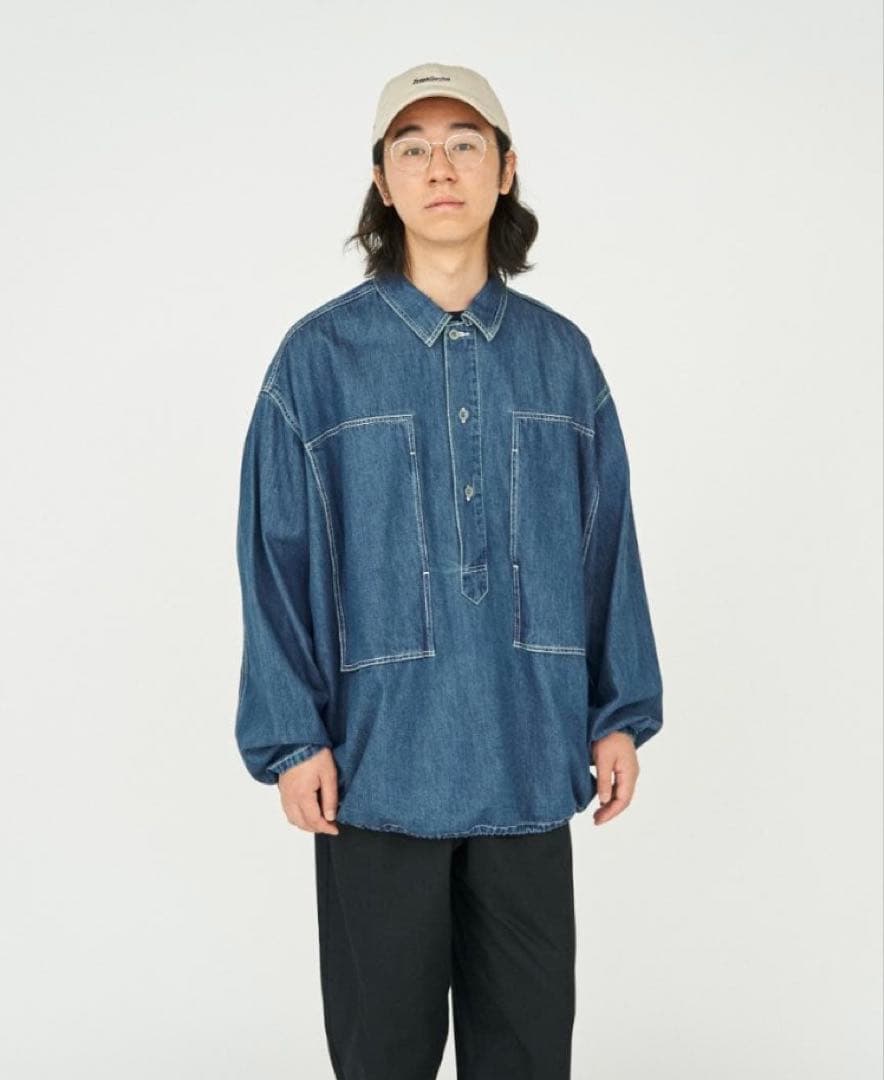 ジャケット・アウター freshservice DENIM PULLOVER SHIRT INDIGO