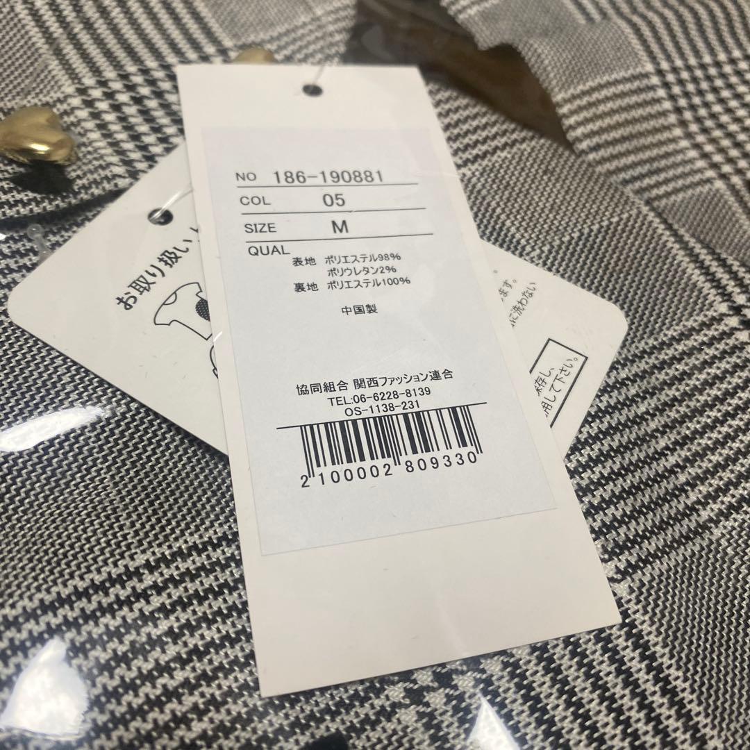 【新品】ハート釦バックレースアップハートフロッキー×チェックワンピース
