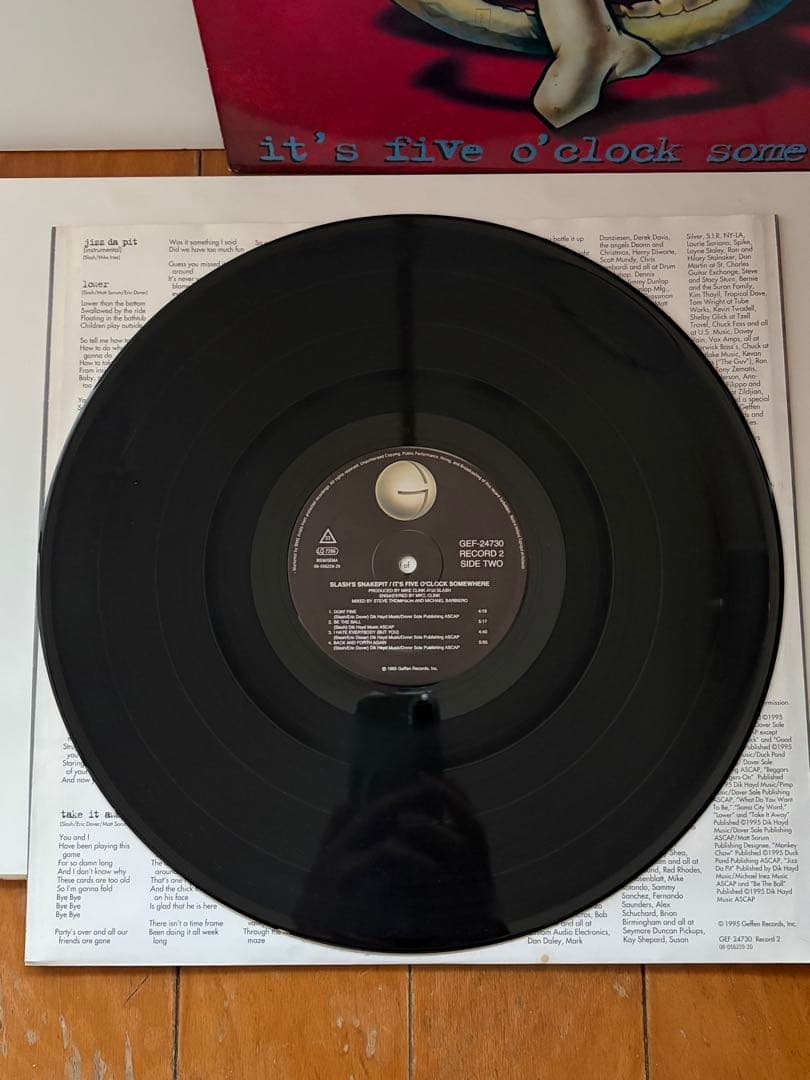 洋楽 slash's snakepit LP 2LP/EU GEF-24730