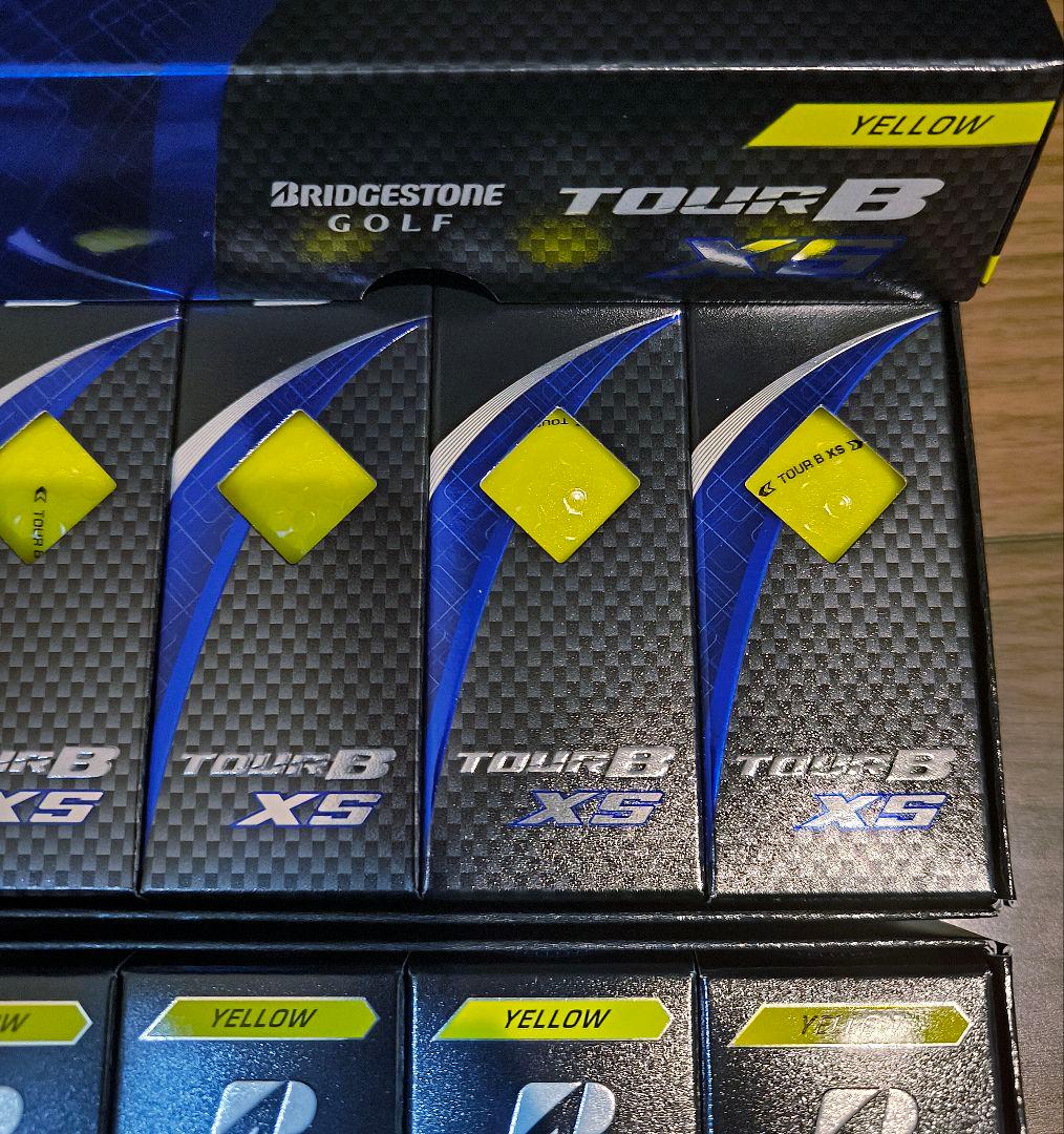 【新品 2ダース】ブリヂストン TOUR B XS イエロー 現行モデル