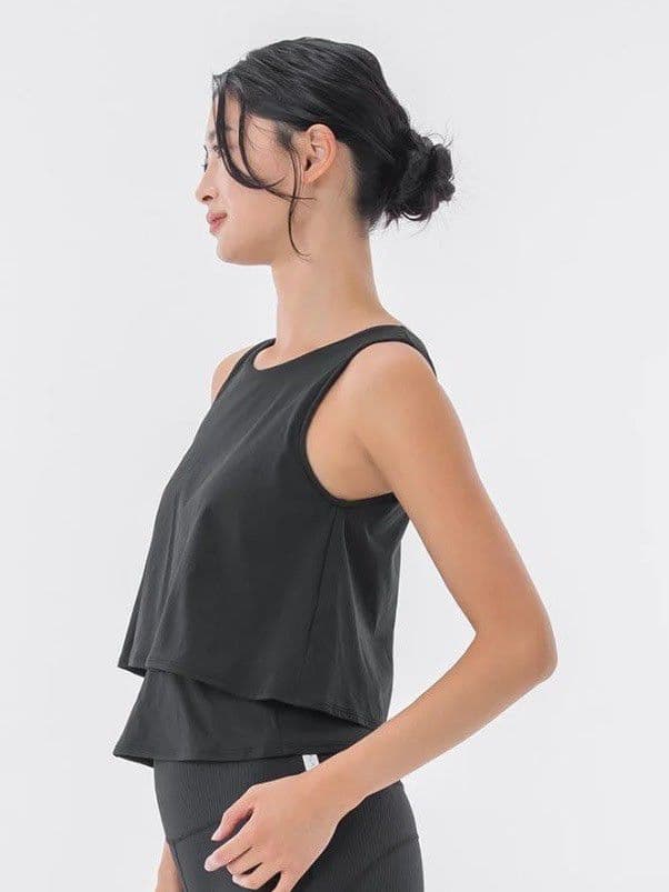 【新品】SUKALA カップ付きフレアタンクトップ ブラック M