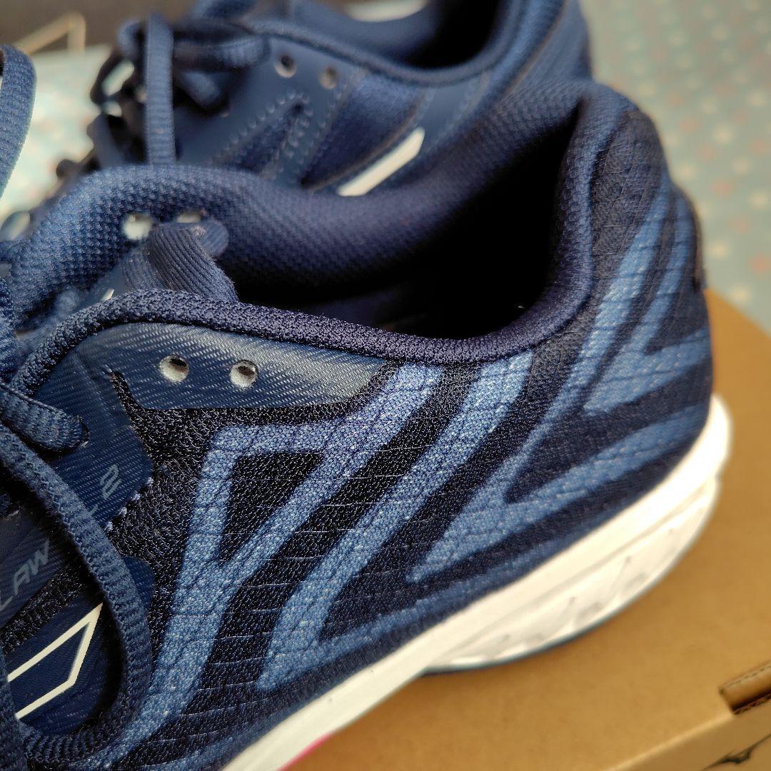 Mizuno バドミントンシューズ WAVE CLAW EL2ネイビー 25.5