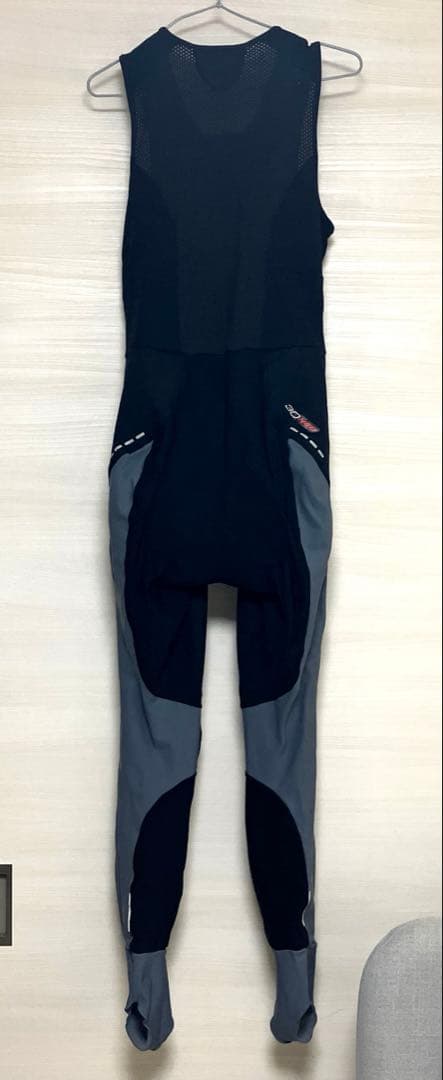 XL 美品　パールイズミ メンズ　サイクルジャージ ビブ　ブラック　黒　裏起毛