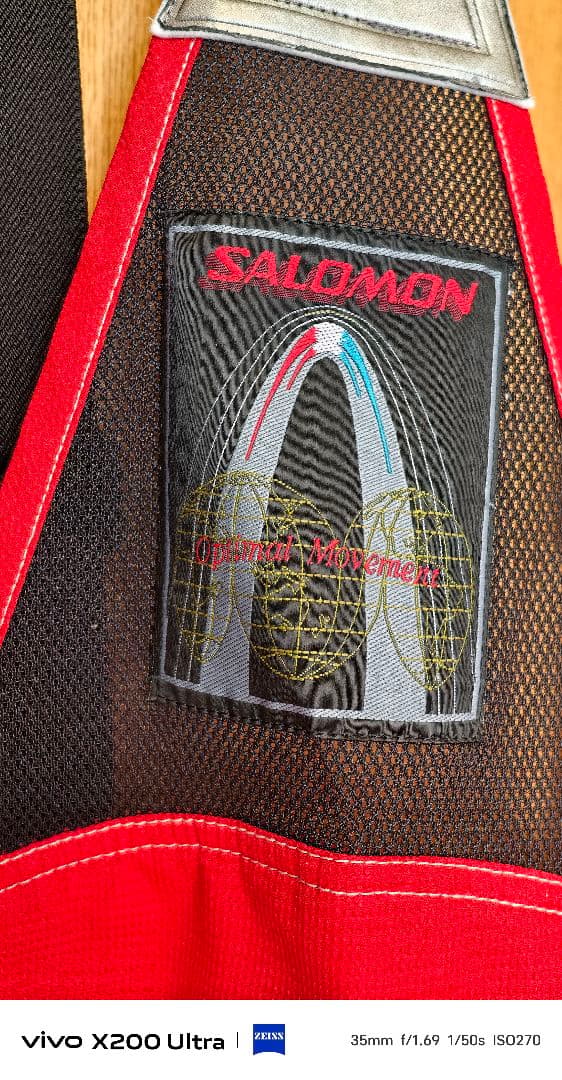 Salomon スキーウェア 上下 M 赤 セットアップ Y2K スノボ