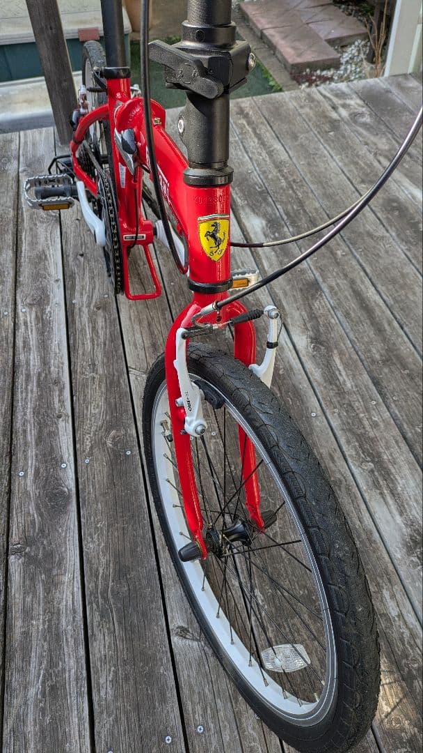 Ferrari　FD-D　折りたたみ自転車 レッドとホワイトの2台　手渡し限定