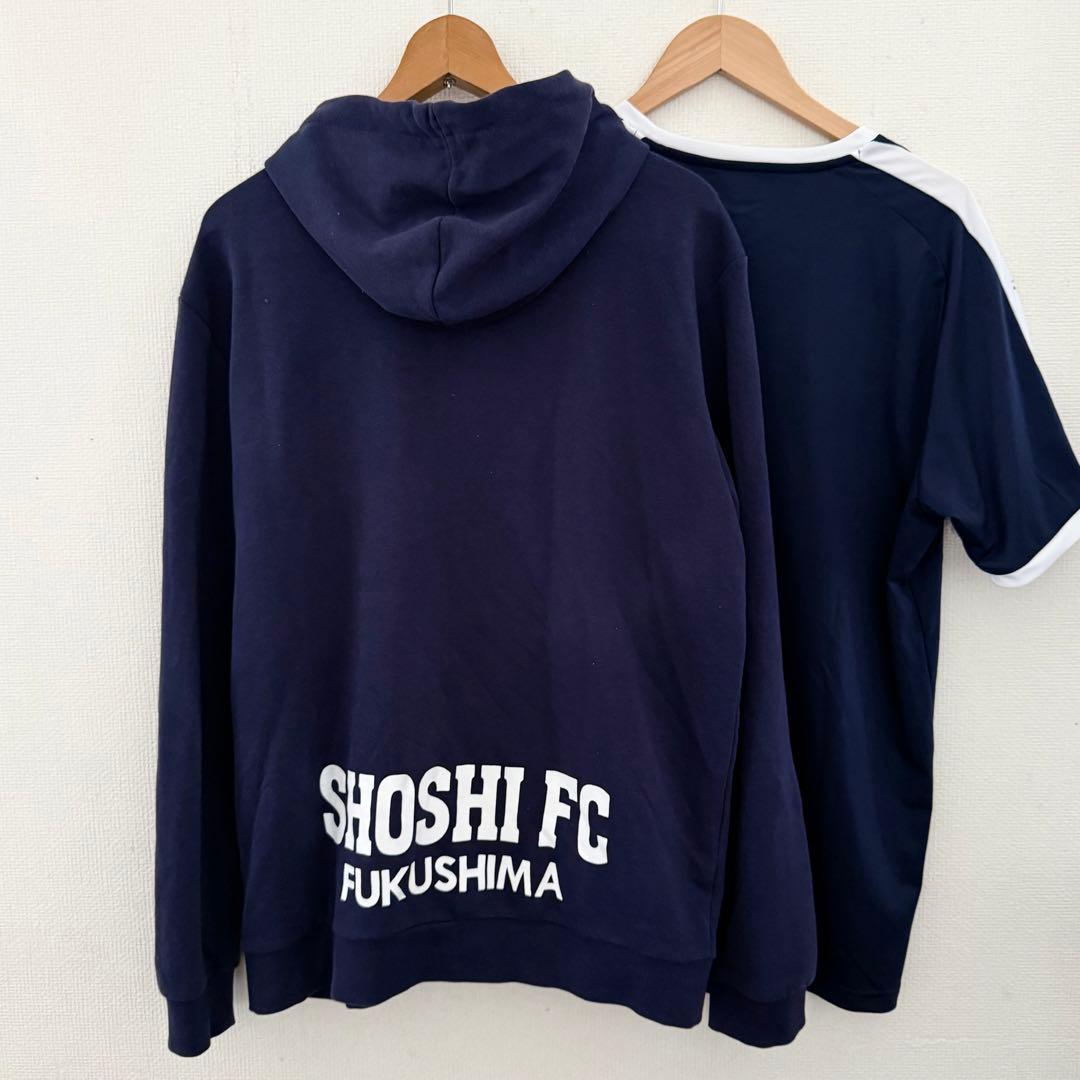 尚志FC 応援 パーカー＆プラクティスシャツセット PUMA サイズXLネイビー