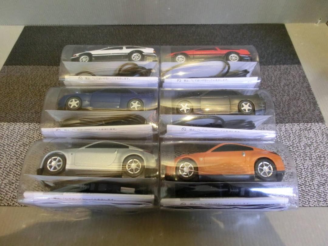 栄光の名車 CAR MOUSE 光学式マウス 全6種セット 未使用品