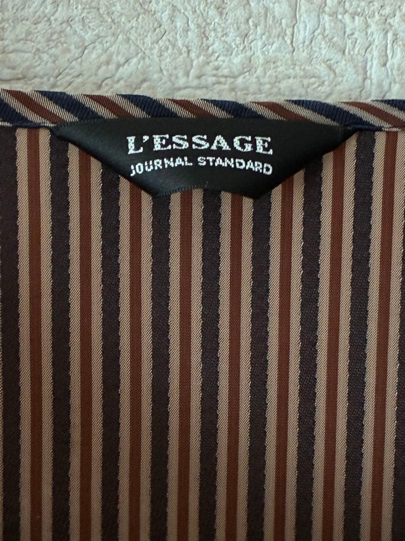 試着のみ☆ジャーナルスタンダードレサージュ☆L'essageストライプワンピース