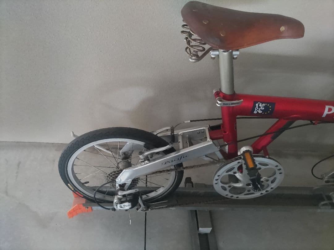PEUGEOT 折りたたみ自転車 赤