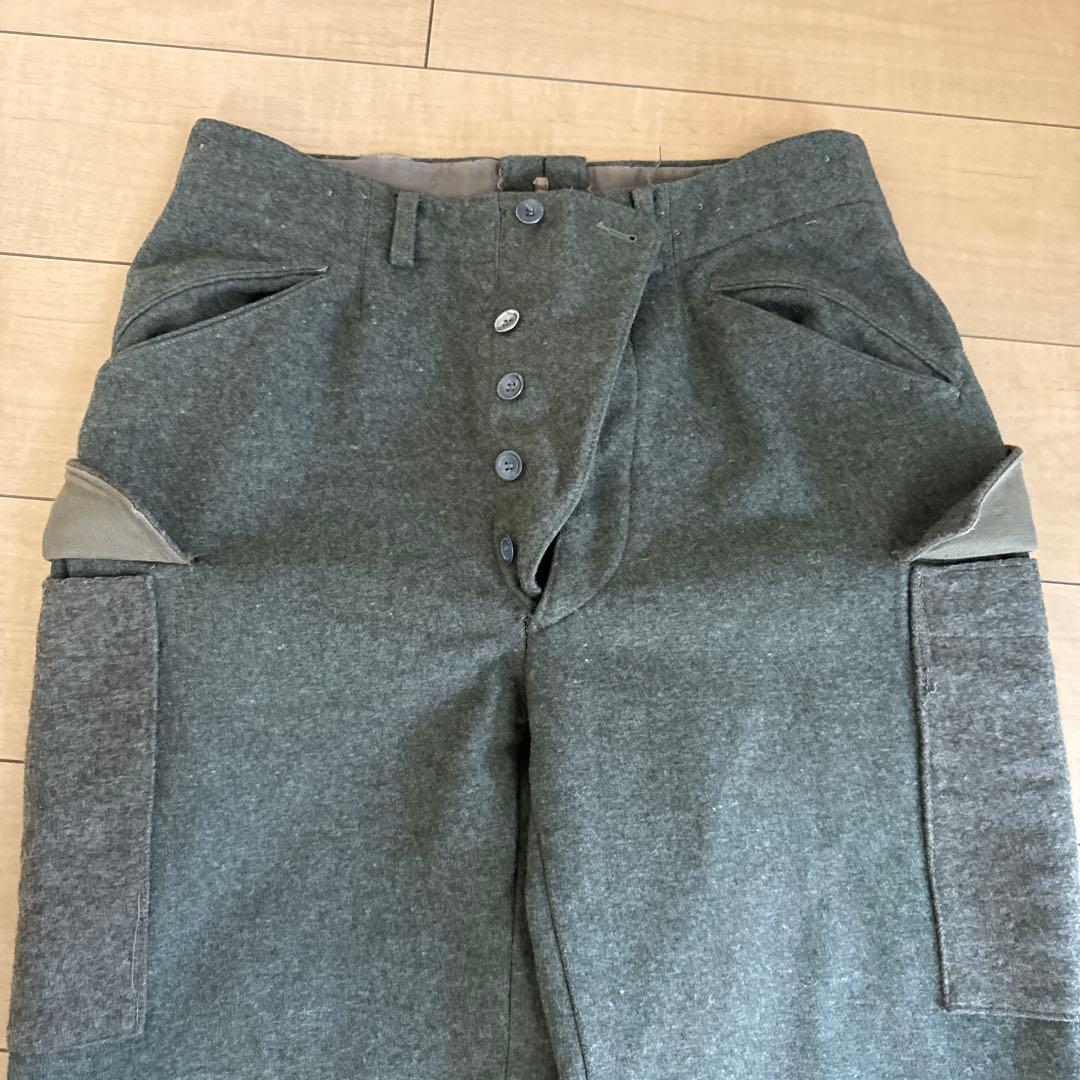 【美品】古着 スウェーデン軍 m39 ウールパンツ　メルトンウール 40sユーロ