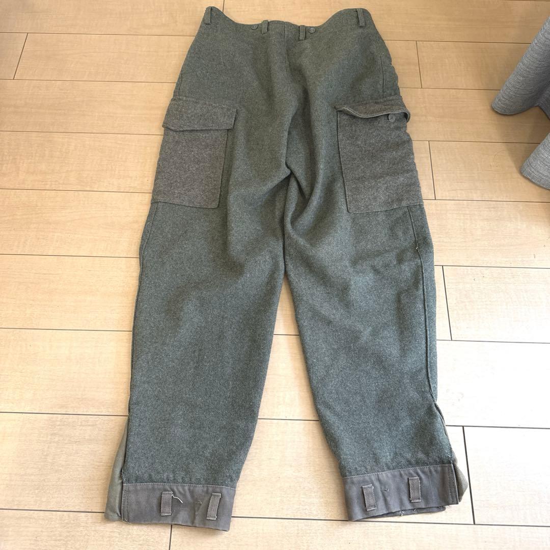 【美品】古着 スウェーデン軍 m39 ウールパンツ　メルトンウール 40sユーロ