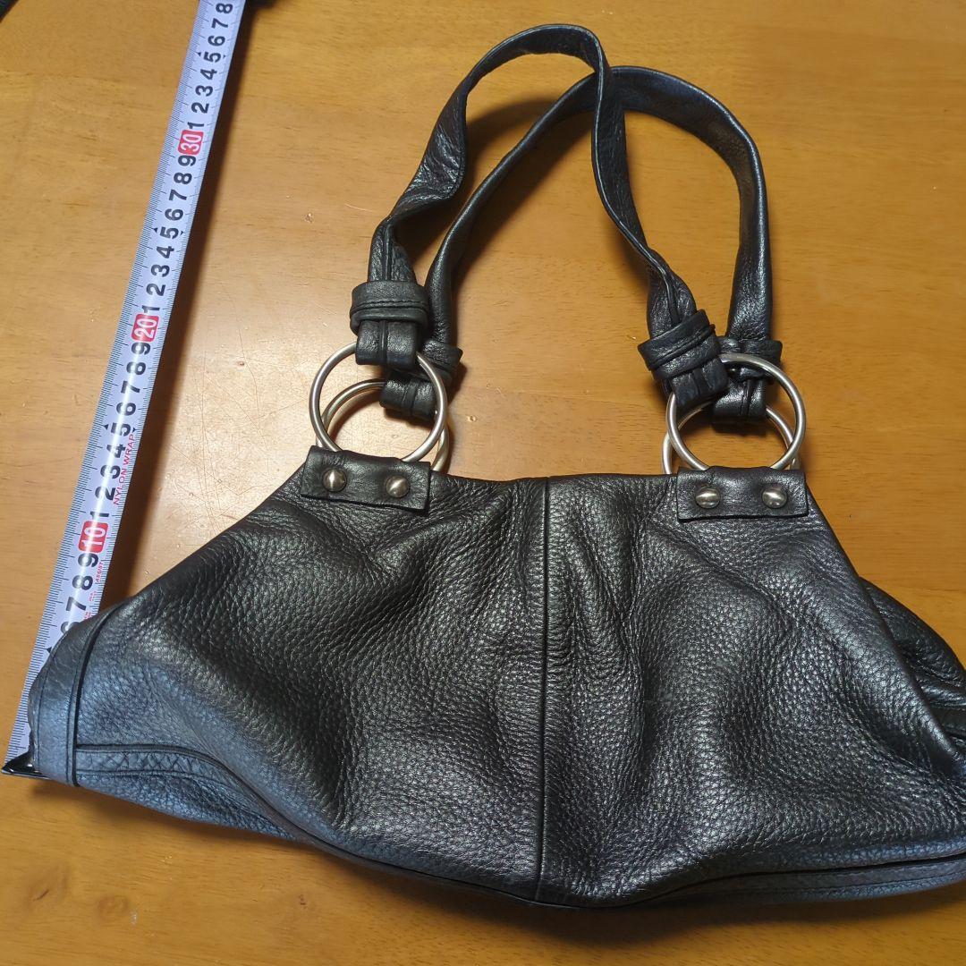 a*x様 レザー ショルダーバッグ 黒